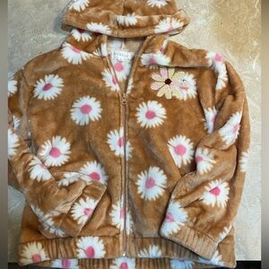 Floral Fleece Kids Hoodie